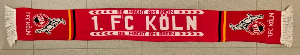 1. FC Köln Schal / Deutschlandfahne / 4 Pfeile / Die Macht am Rhein / - Bild 1 von 1