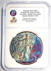 American Silver Eagle 2012  (1 Oz .999) Monster Rainbow Toning Gem Uncirculated