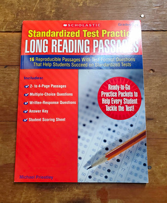 Scholastic Standardized Test Practice Long Reading Passages Gr 5-6 PB SC-508333