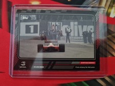 Topps - The Story of Ayrton Senna - Card 16 - First victory for McLaren