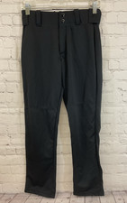 Alleson Athletic 80185 Youth 100 Polyester Baseball Pants Black Large