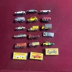 Lot of 15 Vintage Metal Matchbox Lesney Cars and Trucks + 3 Empty Boxes