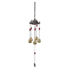 Best Wishes Lucky Metal Wind Chime Bell Outdoor Garden Classical Pavilion