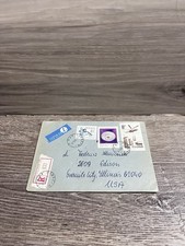 Poland 1981 Registered Airmail Cover Warsaw to USA Botanical Stamps LOTNICZA