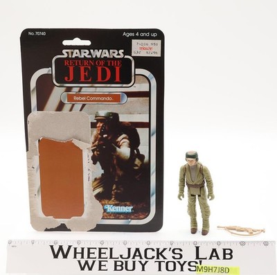 Rebel Commando 100% Complete 65 Back-A Star Wars ROTJ 1983 Kenner NO REPRO