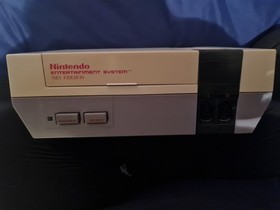 Boxed Nintendo NES console and Mario/Duck Hunt Game
