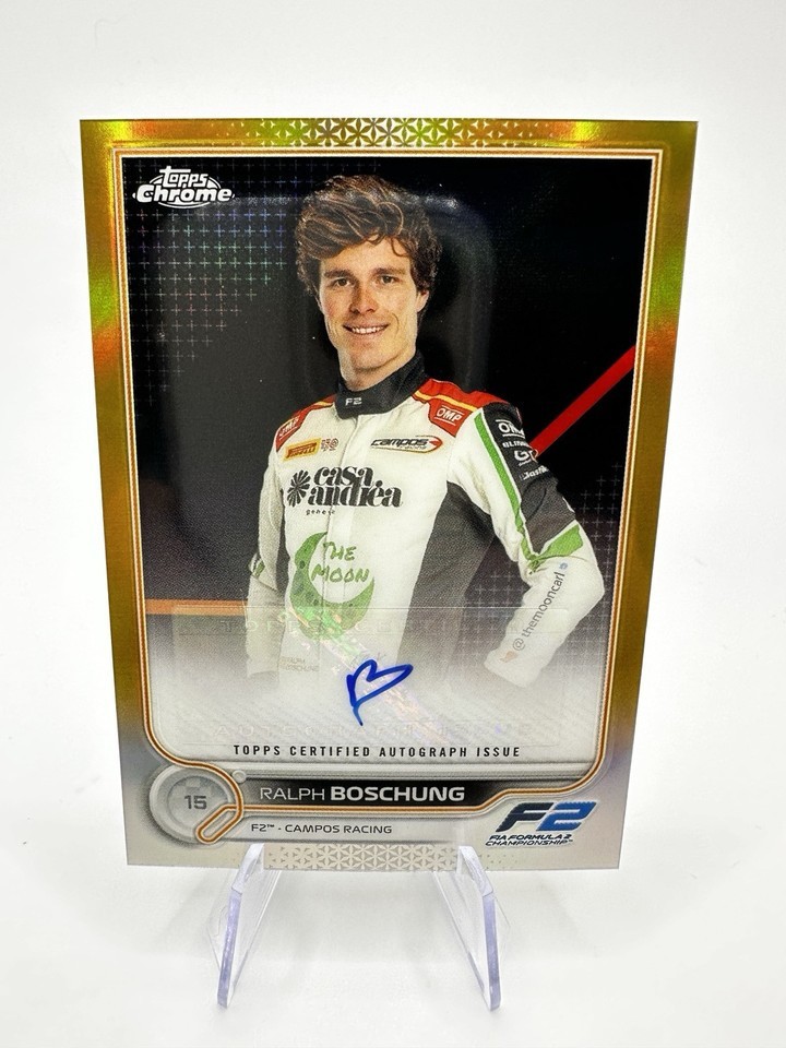 2022 Topps Chrome Formula 1 F1 Auto Gold Refractor 20/50 RALPH BOSCHUNG CAC-RB