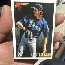 Topps Randy Johnson 1993 Bowman Base Set Seattle Mariners MLB Baseball Card #431