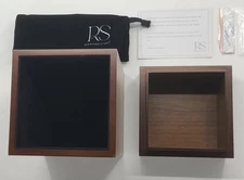 Wood Cremation Urn for Human Ashes | Large Urns Memorial Box Large, Walnut 