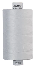 White 2000 | Silk-Finish Cotton 40wt - #9141 (1000M / 1094Y Spool) | Mettler