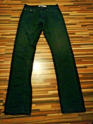 MENS TOPMAN VINTAGE SLIM LEG BLACK COTTON JEANS 27R