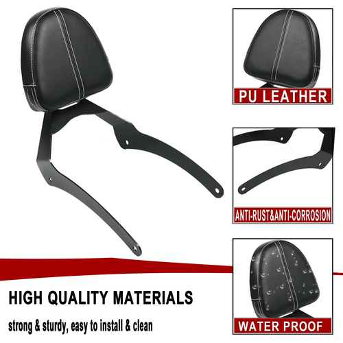 For Indian Scout 2015-20 Scout Sixty 16-20 Passenger Sissy Bar Backrest With Pad - Picture 7 of 11