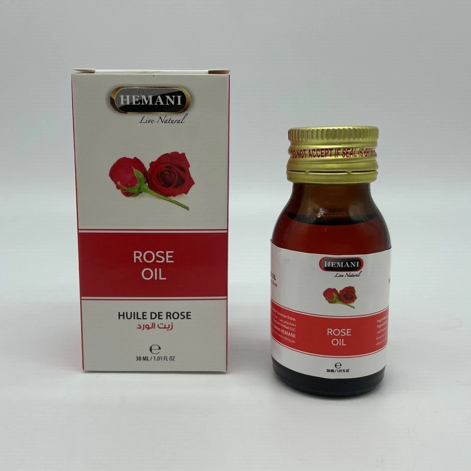 Rose Oil - Rosenöl - 30ml Hemani Rosen Öl natural Original