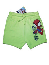 Shorts Marvel Spidey Jersey Green Age 2 To 3 Years Elastic Tie Cord Waist