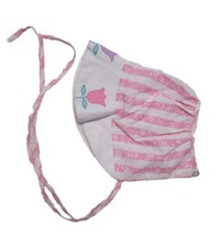 Vintage Girls Hat Pink Tulips 4 T