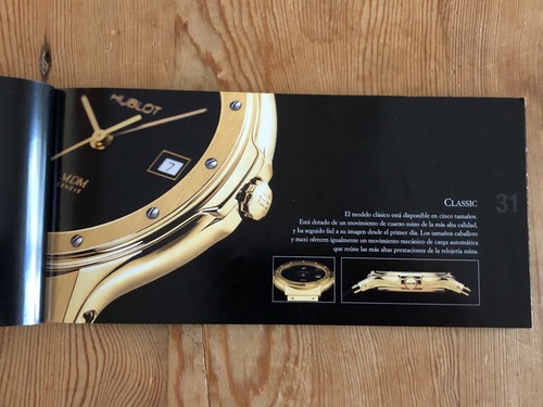 Catalogue Catálogo HUBLOT - Colección de Relojes - Spanish - For Collectors - Imagen 3 de 5