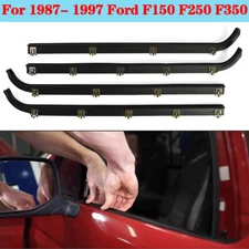 Door Window Seal Belt Weatherstrip Kit For 1987- 1997 Ford F150 F250 F350 （4PCS）
