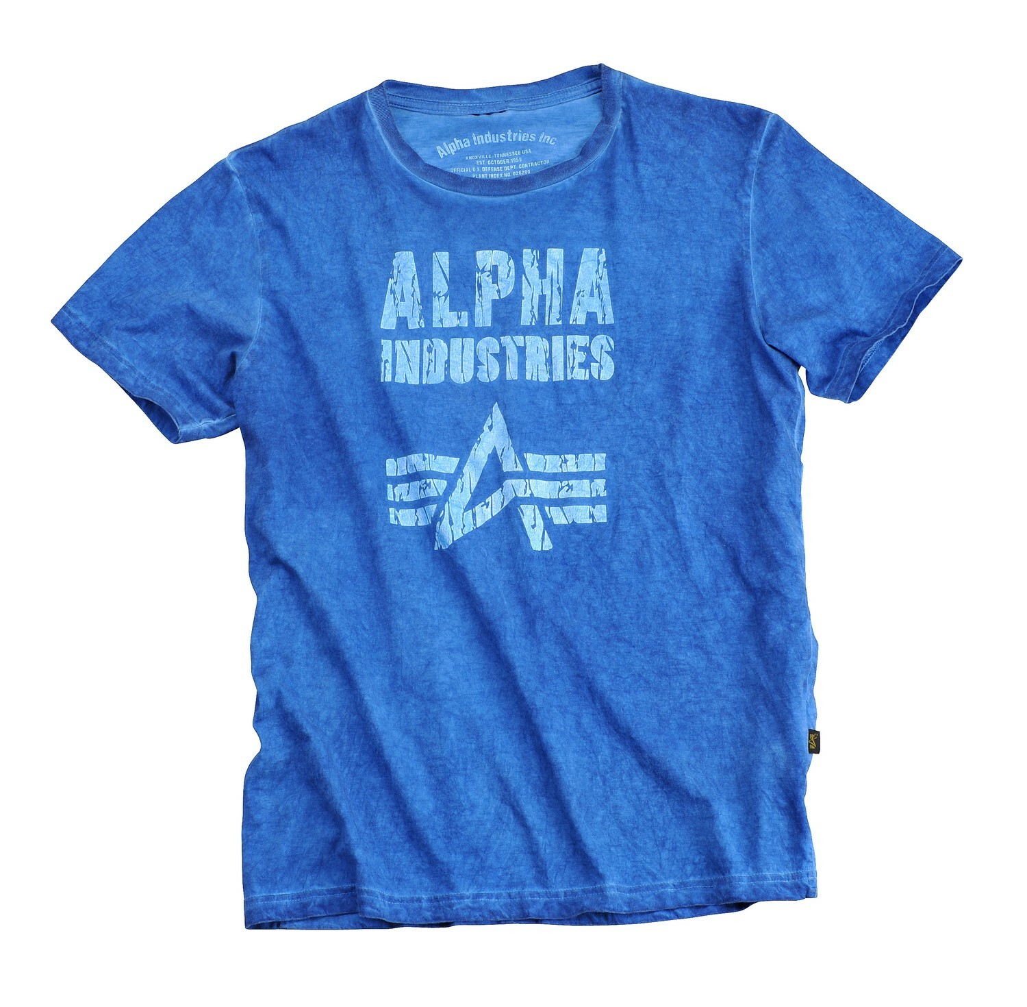 Футболка с принтом Alpha Industries Crack Print мужская уличная одежда из хлопка 5690₽