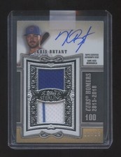 TOPPS STERLING KRIS BRYANT AUTOGRAPH DUAL GAME JERSEY #D 12/25 ON CARD AUTO MINT