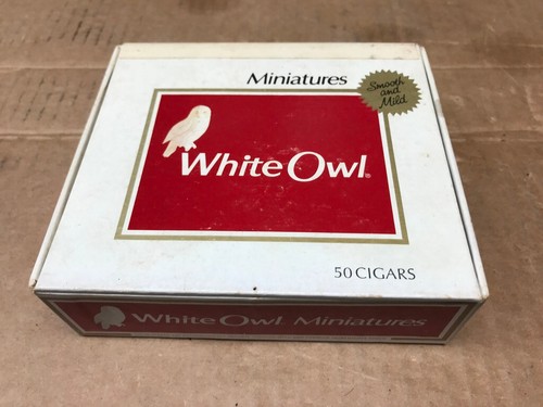White Owl Miniatures Cardboard Cigar Box 6" x 5" x 2" General Cigar Company
