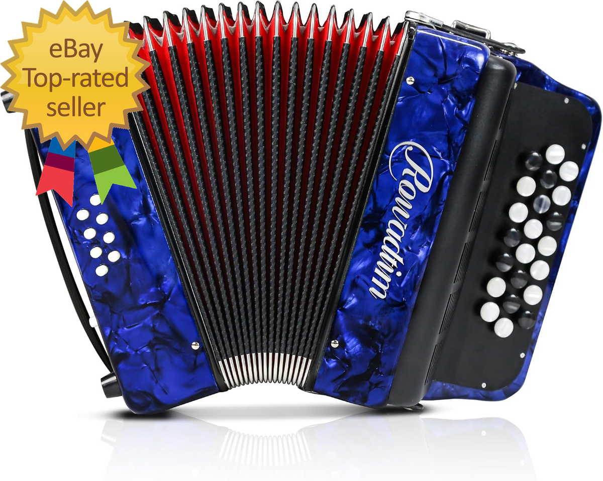 Accordion - 22 Keys 8 Bass, Lightweight Piano Accordion for