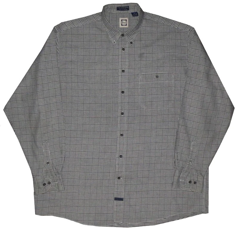 G.H. БАС & CO РУБАШКИMAKERS ПРИНЦ УЭЛЬСКИЙ ЧЕРНЫЙ БЕЛЫЙ КЛЕТКУ ПЛАТЬЕ РУБАШКА 2XL 18 - Изображение 4 из 4