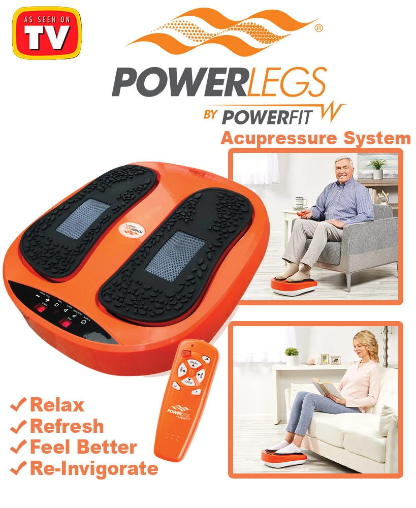 Power Legs Vibration Plate Foot Massager Platform with Rotating Acupressure Head