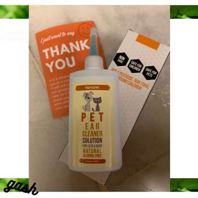New Cleansing Pet Ear Cleaner Solution For Cat Dog Smells Very Nice Fresh  150ml