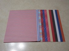 8.5" x 11" PARK LANE PAPER- ASSTD STRIPE/PLAID/CHECK/SWISS DOT PRINTS -12 SHEETS