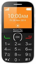 Großtastenhandy Seniorenhandy SoS Knopf Alcatel OneTouch 20.04C Weiß
