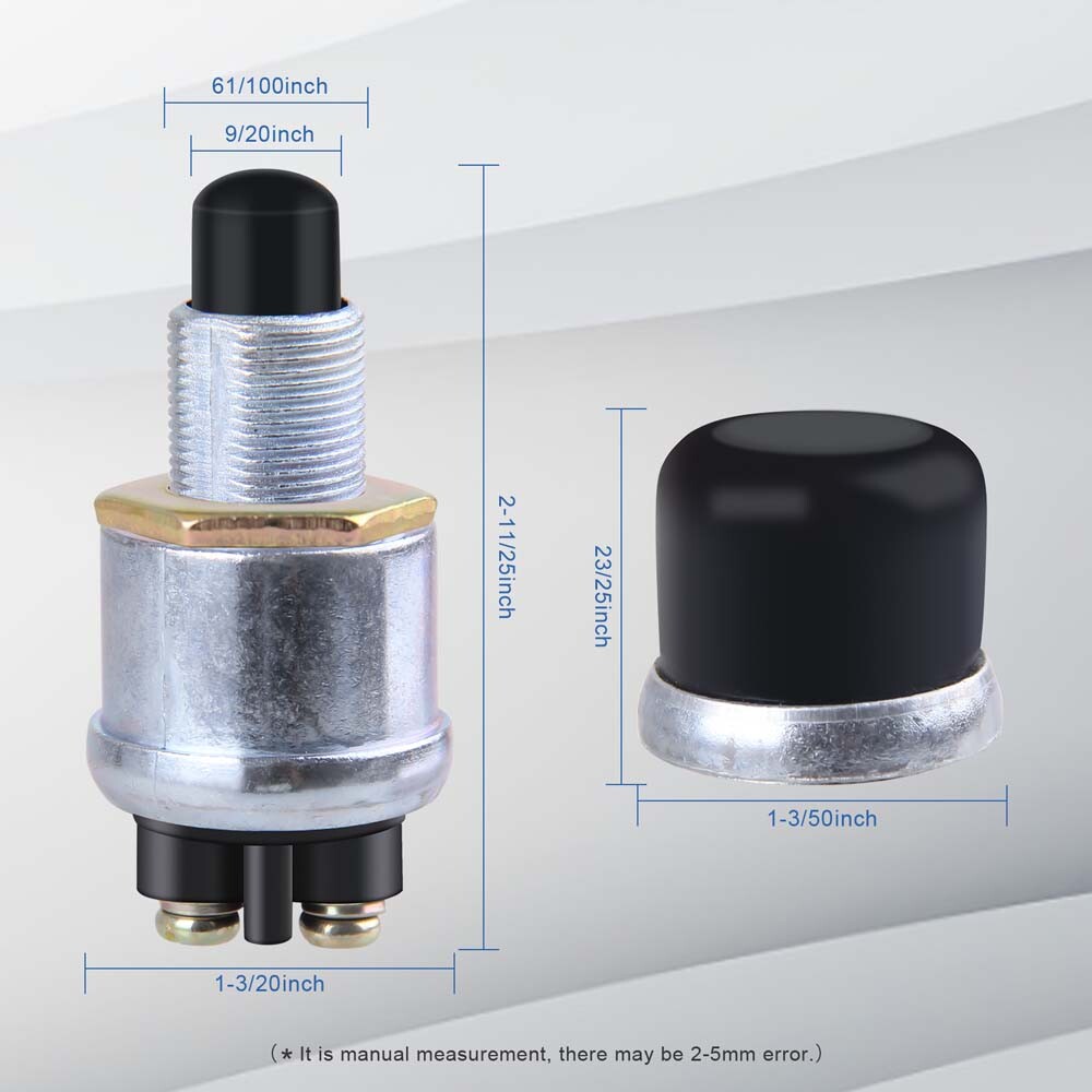 50A Push Button Momentary Starter Ignition Switch On-Off SPST 12V DC ...