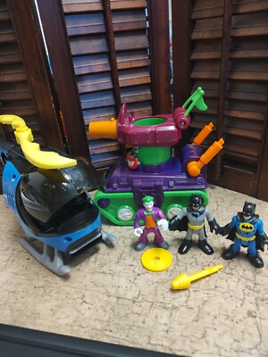Imaginext Batman Copter, Joker Tank With Figures