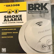 BRK First Alert Smoke Alarm - SA350B 10-Year Lithium Power Tamperproof Detector