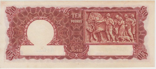 Banknote 1943 Australia 10 pound Armitage Mc Farlane gEF condition - Picture 2 of 2