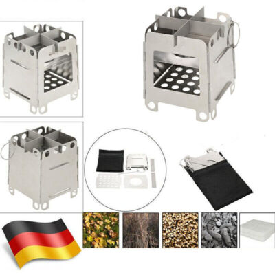 Lixada Campingkocher Taschenkocher Holzofen Notkocher Hobo Ofen Kochen HOT P1Z1