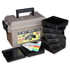 MTM ACC45 45 ACP Ammo Can For 700 Rd. Includes 7 Each P-100-45's Dark Earth