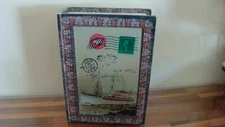 Book Safe Hollow Book Concealment Nautical Ship 6.5" x 9" Cottage Decor