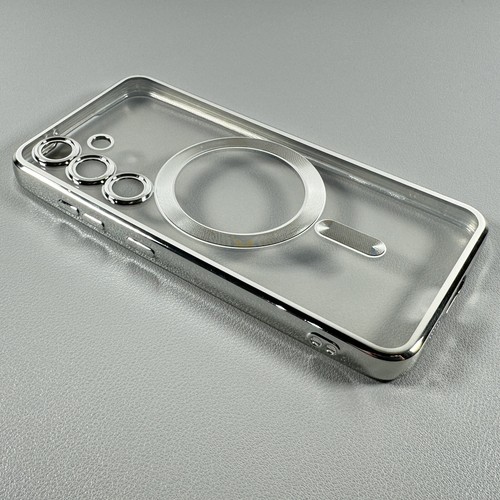 Case for Galaxy S24 - Glossy Silver Glow | Camera Lens Protection | Magnetic - 第 7/16 張圖片