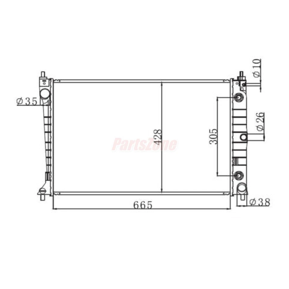 Radiator Fit for Ford Falcon AU 6Cyl V8 Fairmont Fairlane Auto Manual Front - image 2 of 4