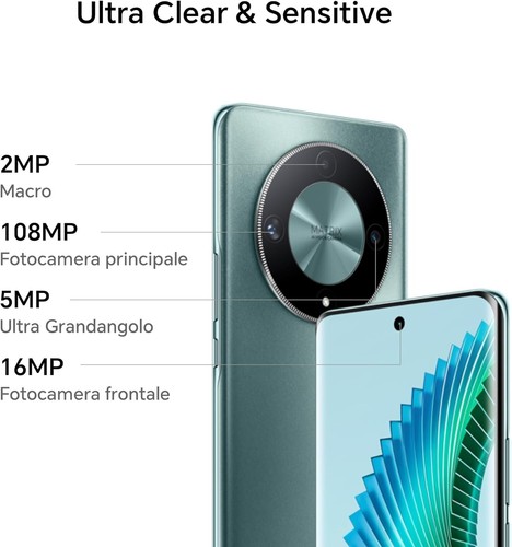 Cellulare Smartphone HONOR MAGIC 6 LITE 5G 8+256GB 6,8" Dual Sim GREEN - Photo 2/6