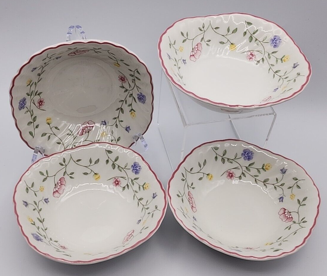 Johnson Brothers Summer Chintz Square Cereal Bowls Set of 4