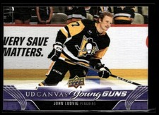2023-24 Upper Deck UD Canvas John Ludvig Pittsburgh Penguins #C389