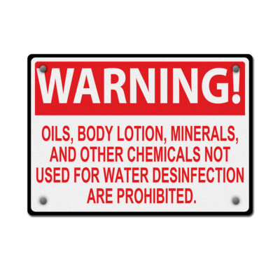 Horizontal Metal Sign Oils, Body Lotions, Etc A Weatherproof Street Signage
