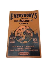 Everybody’s Favorite Community Songs 1935 Paperback Amsco Music Pub Piano Choir