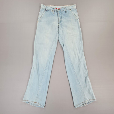 Levis Engineered Damen Jeans Blau W29 L32 Twisted Leg Mid Rise Denim Y2K