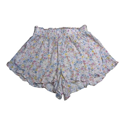 Hippie Rose NWOT M Junior Flower Ruffle Shorts #1669D