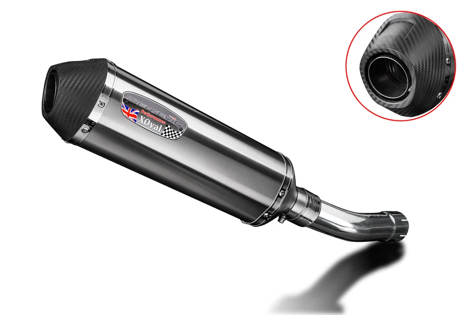 Suzuki GSF1250 Bandit 2007-16 Slip On 13.5" X-Oval Kit de silenciador de escape de acero inoxidable Foto 3 de 4