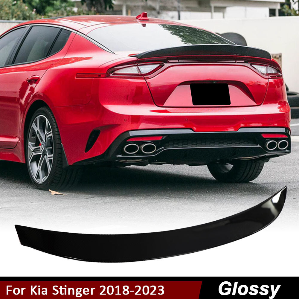 Fit For Kia Stinger 2018-2023 Glossy Black Rear Trunk Spoiler Boot Tail Wing Lip