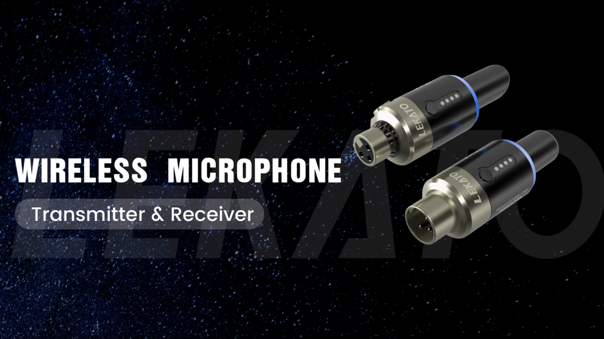 LEKATO 5.8G Wireless Microphone Transmitter Receiver System Plug