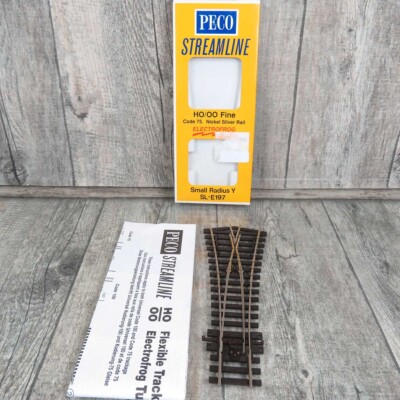 PECO STREAMLINE SL-E197 - H0 - Small Radius Y Electrofrog - OVP - #S41411